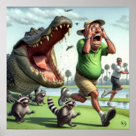 Gator Hazards - Impressão de Golfe Art