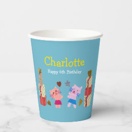 Gatos Adoráveis e Presentes Crianças Festa de aniv