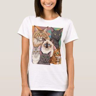 Gatos amam camiseta - gangue de gatos