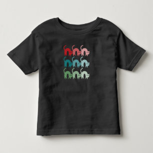 Gatos Arco-Íris Cons Bebês T-Shirt Design fixo
