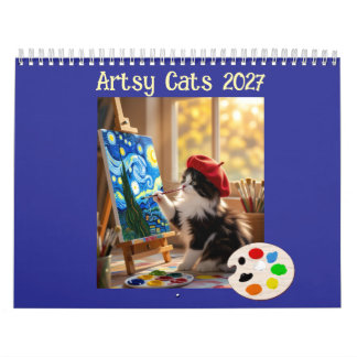 Gatos Artísticos Calendário 2027