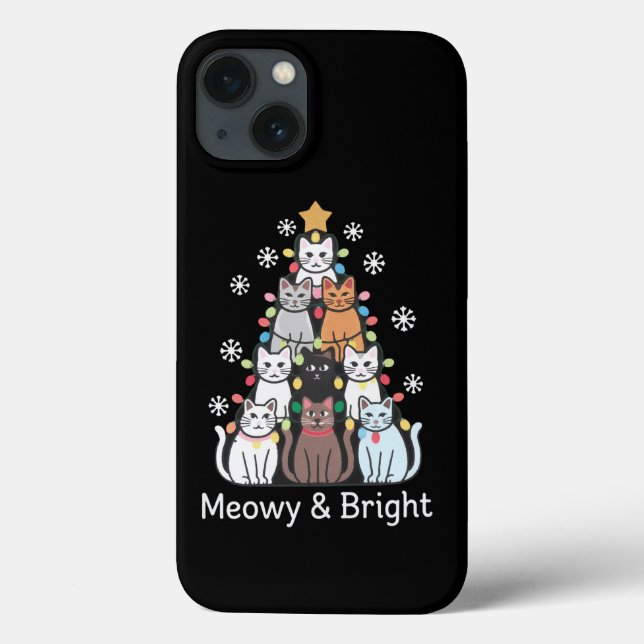 Gatos Árvore de Natal Meowy Bright Xmas (Verso)