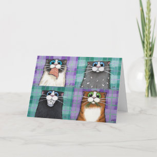 Gatos Até Sem Um Bom Cartão De Saudação