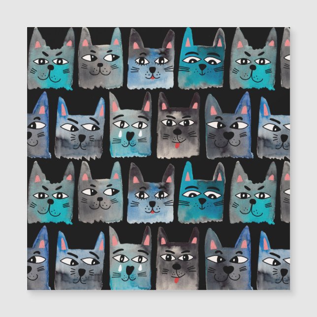 Gatos azuis (Frente)