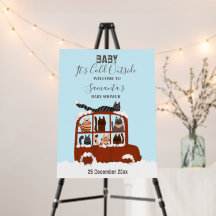 Gatos bonitos no Chá de fraldas de aniversário de 