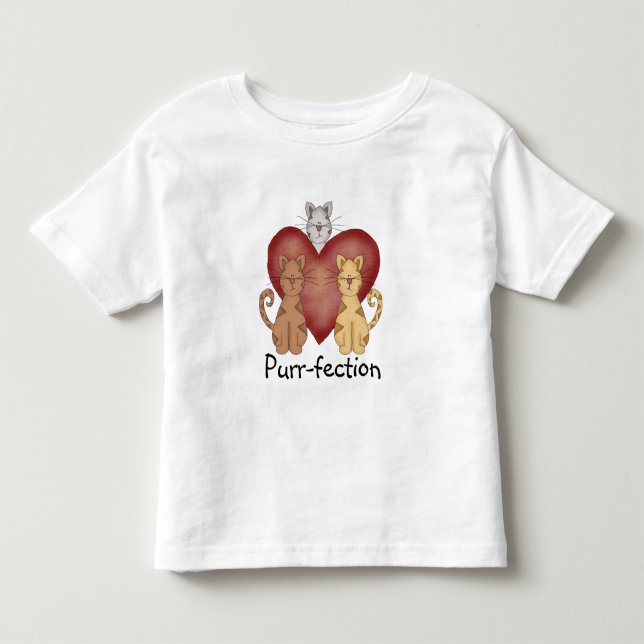 Gatos Camisetas de Purr-fecção e presentes (Frente)