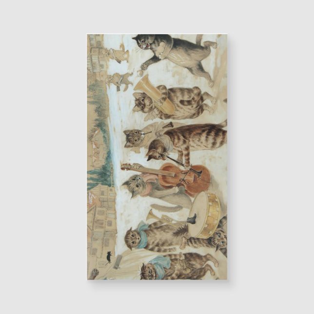 Gatos cantam carol por Louis Wain  (Frente)