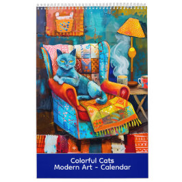 Gatos Coloridos – Calendário de Arte Moderna