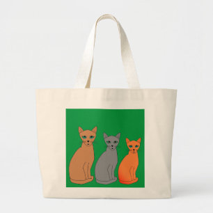 GATOS COLORIDOS DESIGNER ART CAT HANDBAGS BOLSA