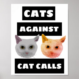 GATOS CONTRA POSTERS DE CHAMADAS CAT