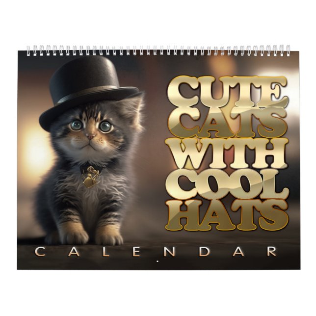 Gatos Cortantes Com Calendário Legal De Chapéus (Capa)