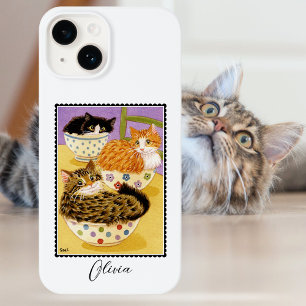 Gatos Cujos Gatos em Bolinhos Nome Personalizado