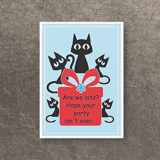Gatos! Diversão do cartão de aniversário Flat! (Criador carregado)