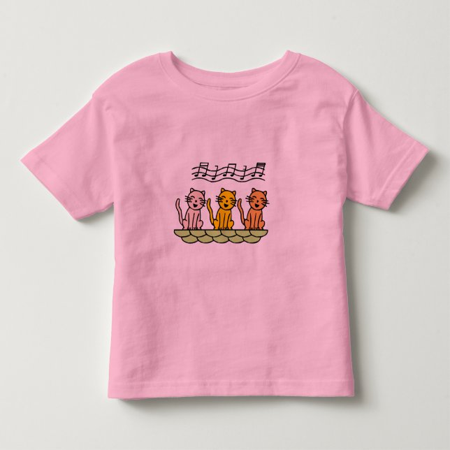Gatos do canto camiseta e presentes (Frente)