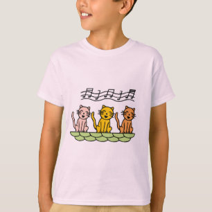 Gatos do canto camiseta e presentes