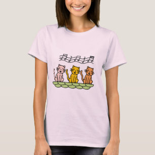 Gatos do canto camiseta e presentes