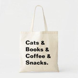 Gatos e bolsa dos livros