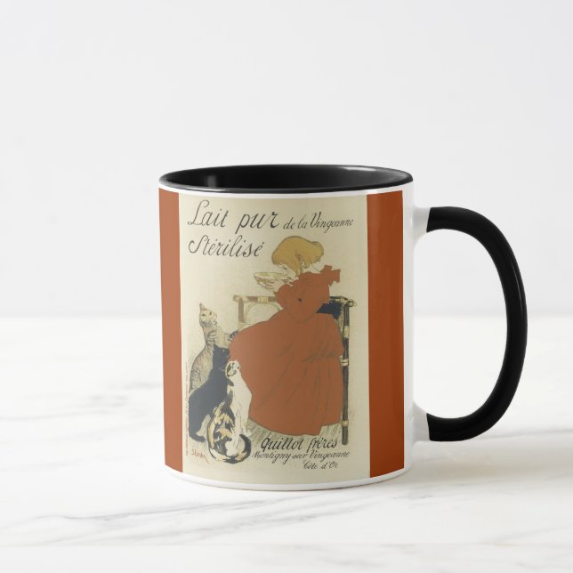 Gatos e caneca de café (francesa) da menina (Direita)