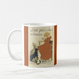 Gatos e caneca de café (francesa) da menina