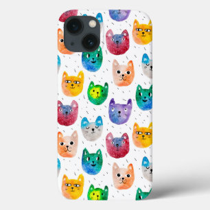 Gatos em aquarela e amigos