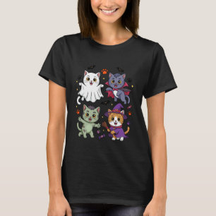Gatos engraçados de Halloween vestidos com fantasi