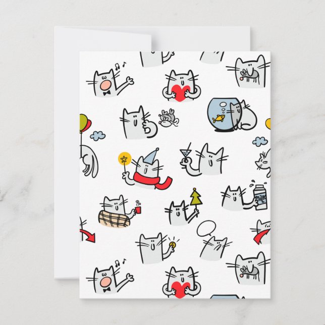 Gatos engraçados, leite e magia. (Frente)