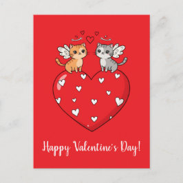 Gatos Feliz Dia dos Namorados! Cartão postal
