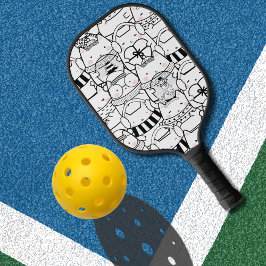 Gatos Kawaii em preto e branco, de cor rosa