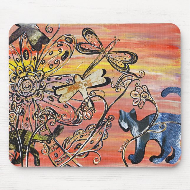 Gatos Mousepad da textura (Frente)