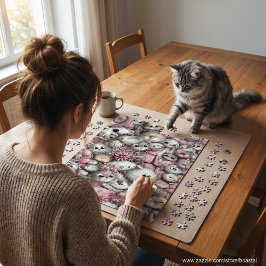 Gatos Muito Fofos Quebra-Cabeça Colagem