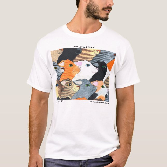Gatos na camisa da parada (Frente)