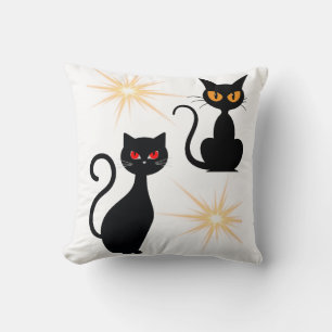 Gatos negros retrorreflectores com almofada de est