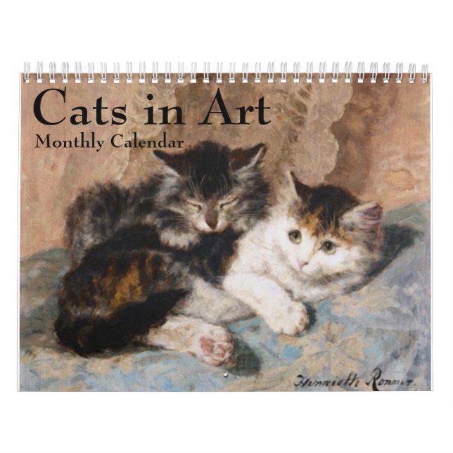 Gatos no Calendário Mensal de Belas Artes (Capa)
