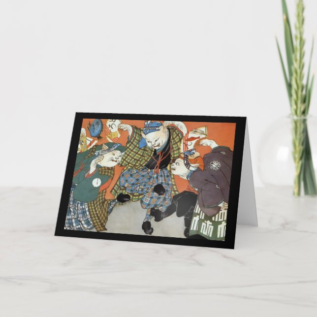 Gatos no cartão dos Kilts (Frente)