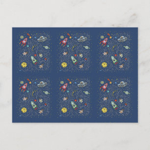 Gatos no espaço cartão postal