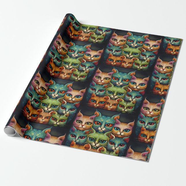 Gatos Papel de Embrulho (Desenrolado)
