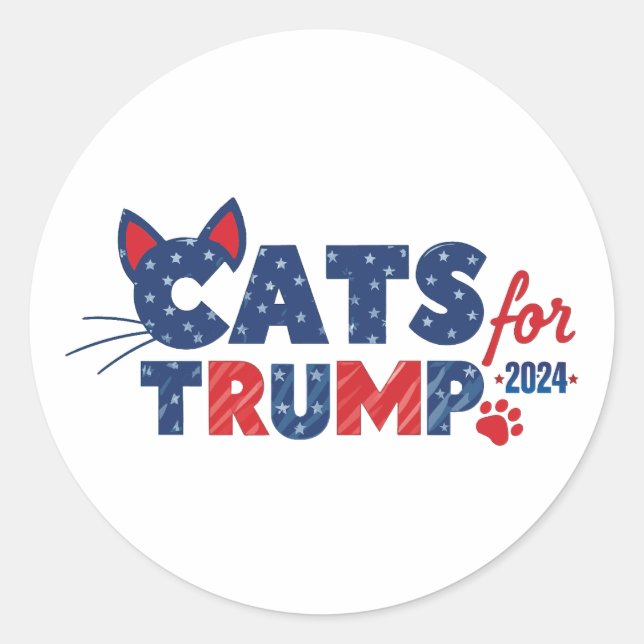 Gatos para o adesivo TRUMP (Frente)