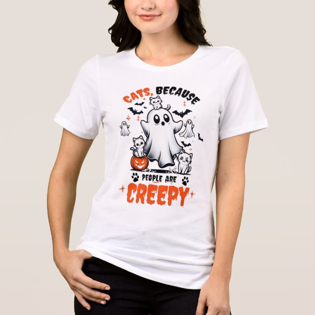 Gatos Porque As Pessoas São Uma Camisa De Hallowee (Frente)