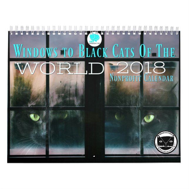 Gatos pretos do calendário do mundo 2018 (Capa)