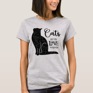 Gatos são a minha Linguagem do AMOR Camiseta
