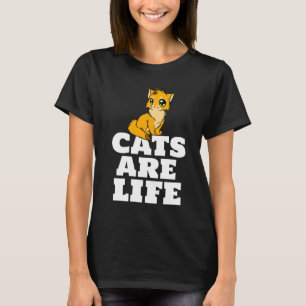 GATOS SÃO CAMISETAS DE CAMISAS T GINGER DE GATO VI
