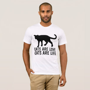 GATOS SÃO GATOS AMIGOS SÃO T-shirts VIVAS
