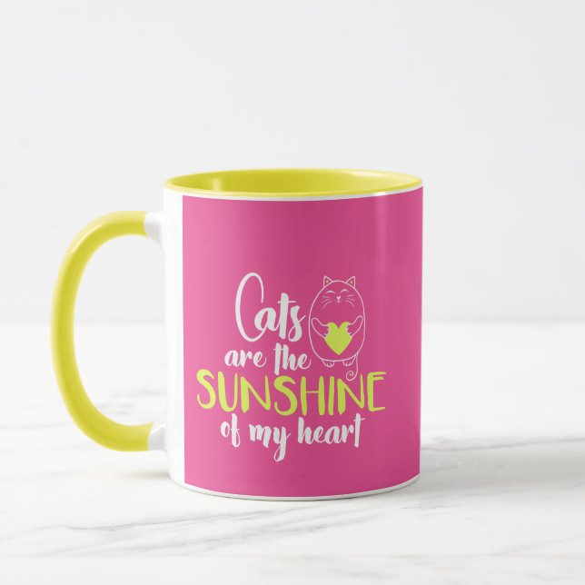 Gatos são o Sol da Minha Caneca do Coração (Esquerda)