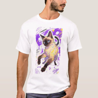 Gatos siameses vibrantes - Camisa