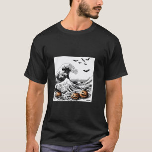 Gatos Sinistros na Camisa Onda de Excelente de Hok