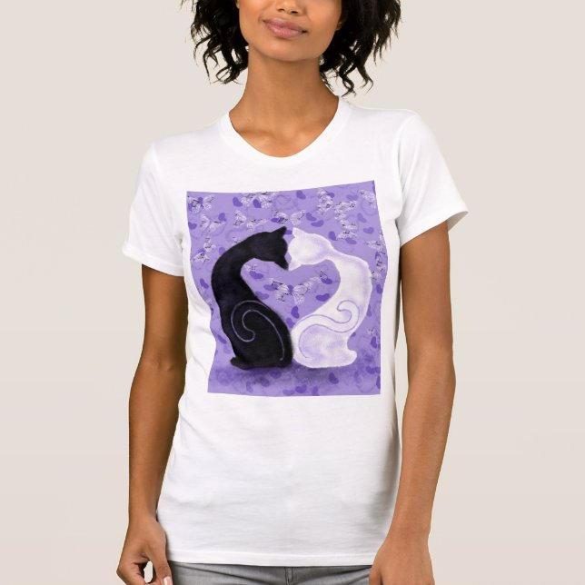Gatos T-Shirt Amor Bonito (Frente)