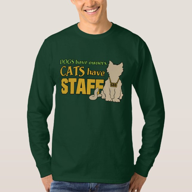 GATOS TÊM camisas FUNCIONARIOS e jaquetas (Frente)