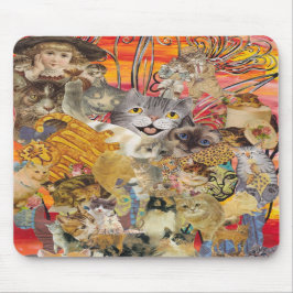 Gatos um mousepad da abundância