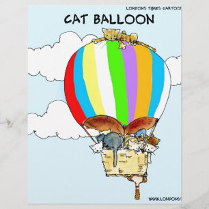 Gatos Voadores Desenho Animado Divertido