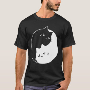 Gatos Ying Yang Camiseta Gato